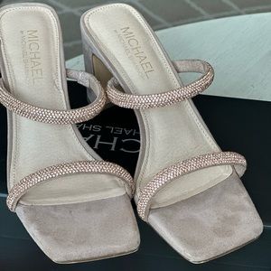 Michael rose gold shoes. Worn once for a wedding